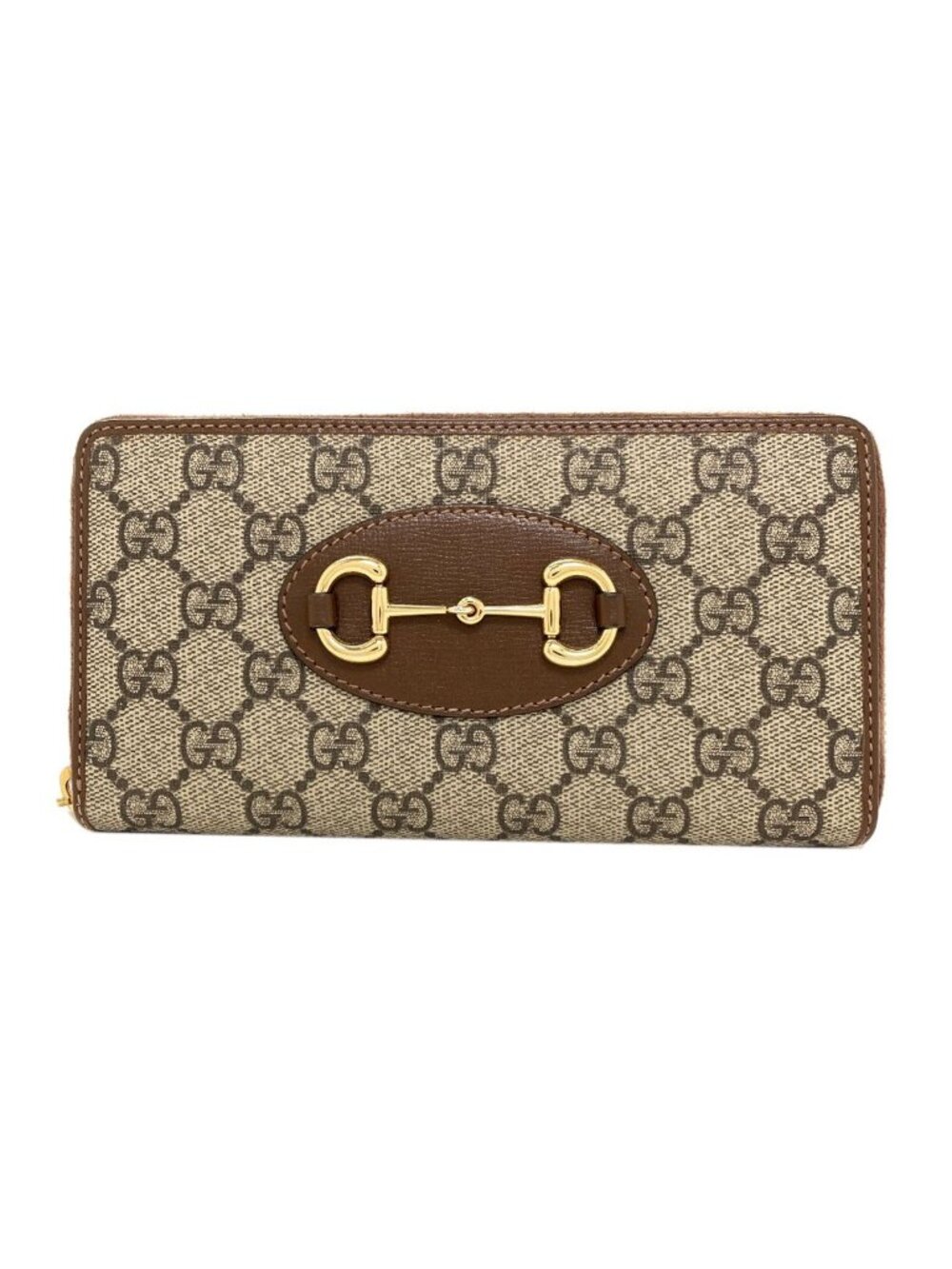 Gucci Zip Around Horsebit GG Supreme Wallet - Picture 1 of 12